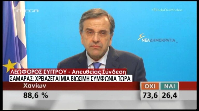 Παραιτήθηκε ο Σαμαράς.