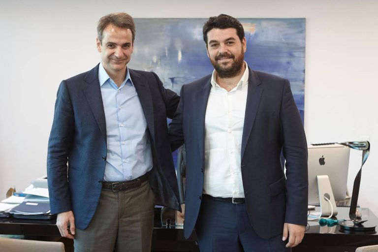 Mε τον νέο πρόεδρο της ΟΝΝΕΔ συναντήθηκε ο Κυριάκος Μητσοτάκης