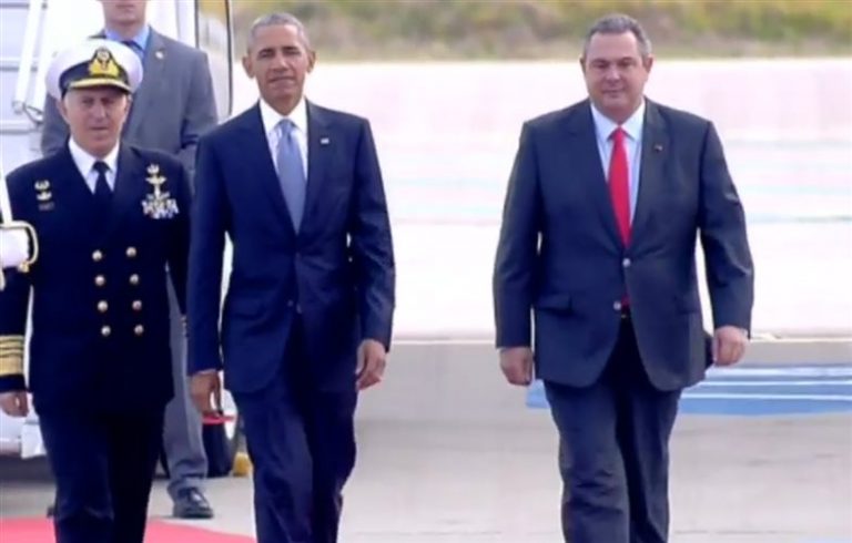 Έφθασε στην Αθήνα ο Μπαράκ Ομπάμα