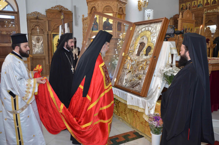Αναχώρηση Ιεράς θαυματουργού Εικόνος Παναγίας «Βουρλιωτίσσης» από την Κύπρο
