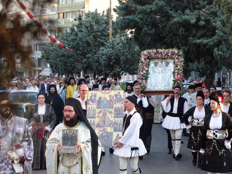Μεθέορτος Εσπερινός και Λιτάνευση Ιεράς Εικόνος Αγ. Αναργύρων στη Νέα Ιωνία
