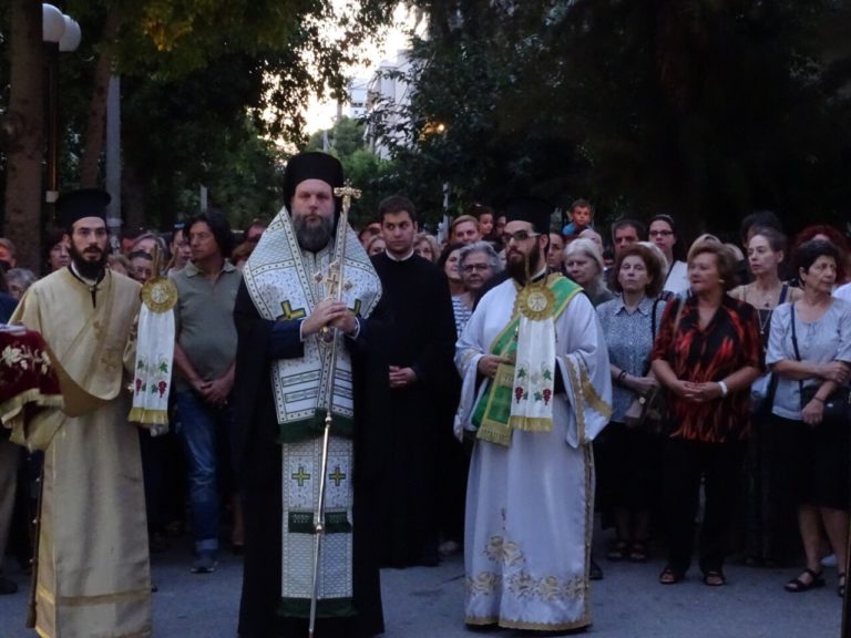 Μεθέορτος Εσπερινός και Λιτάνευση Ιεράς Εικόνος Αγ. Ευφημίας στη Νέα Χαλκηδόνα