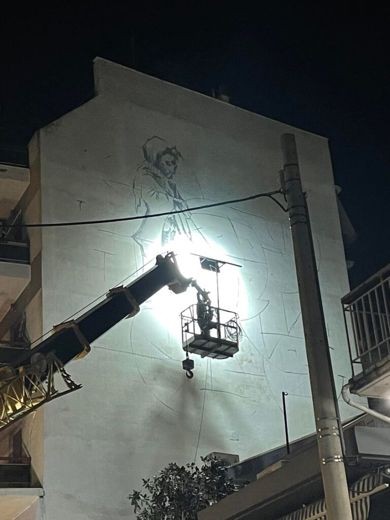 Το γκράφιτι για τα 100 χρόνια από τη Μικρασιατική Καταστροφή